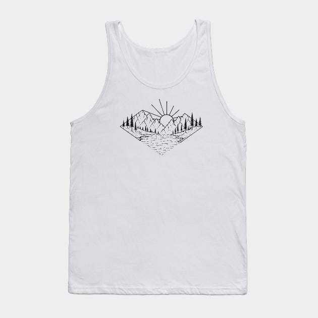 Sunny Scenery Tank Top by SommersethArt